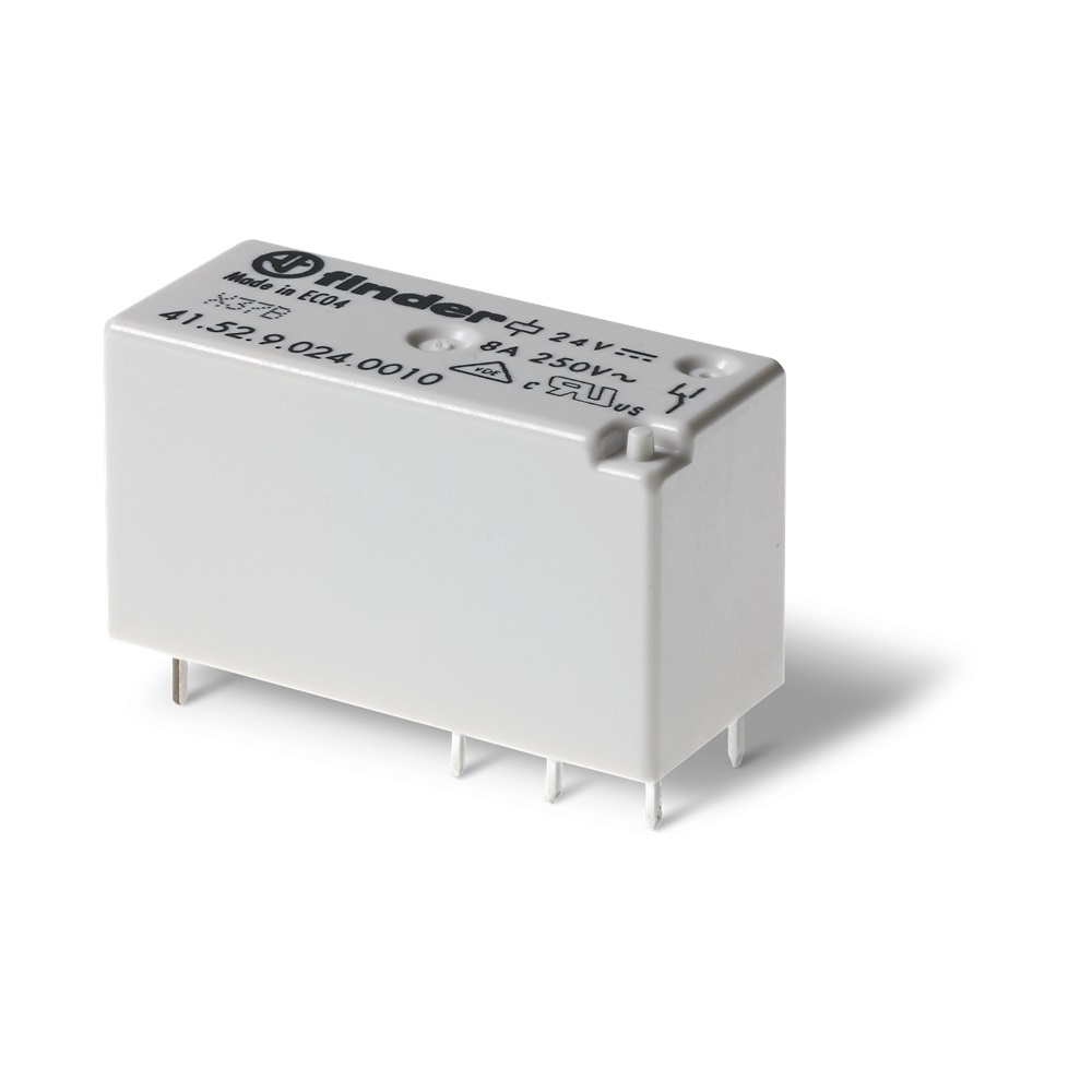 Mini relè per circuito stampato 2 contatti, 8 A AC (50/60Hz) 230 V A prova di flussante (RT II)