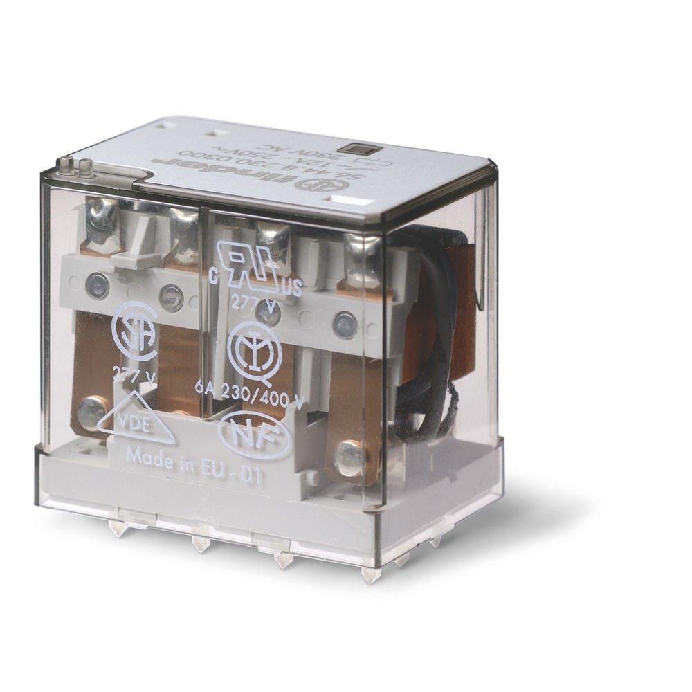 Relè potenza 4 contatti 12A circuito stampato AC 12V