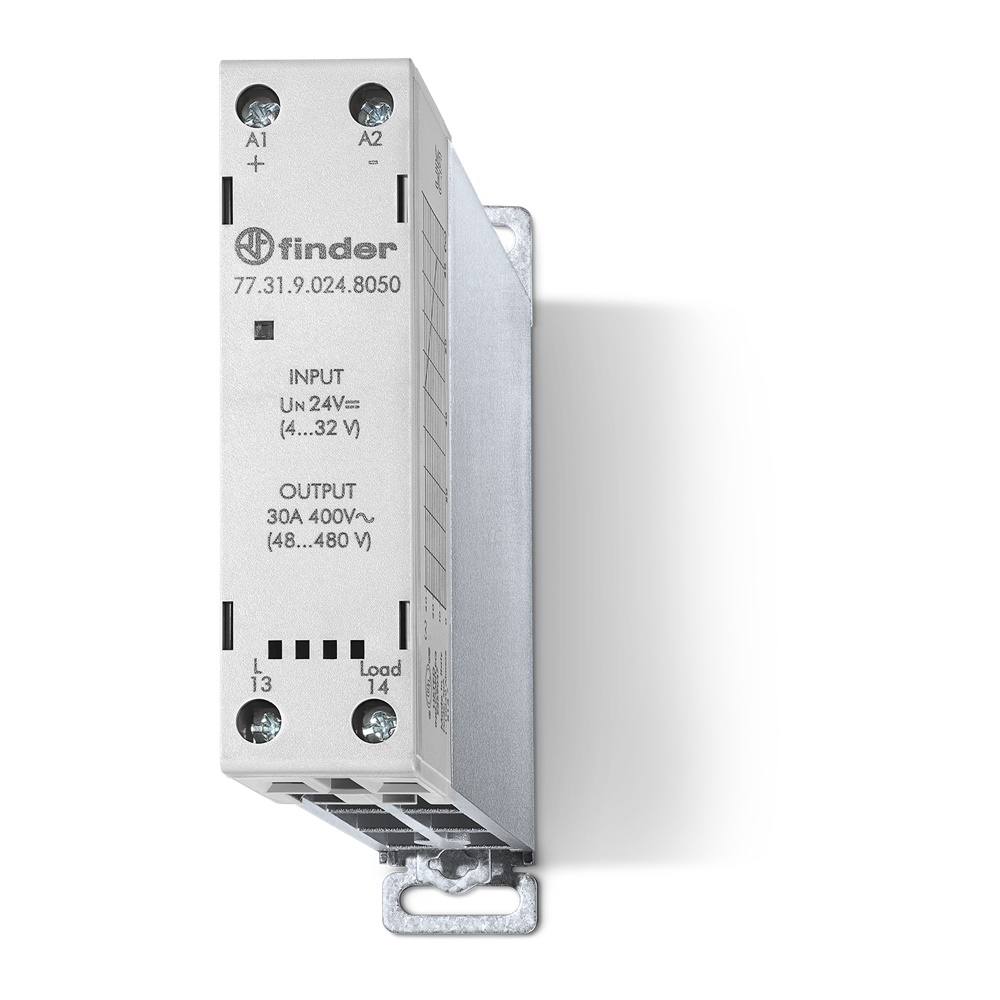 Relè modulare SSR potenza 30A 22,5mm per automazione industriale