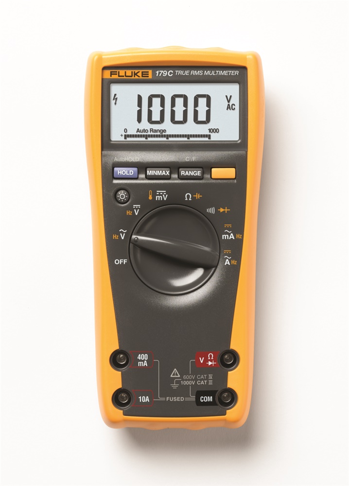 179 MULTIMETRO TRMS,1000V,10A AC/DC