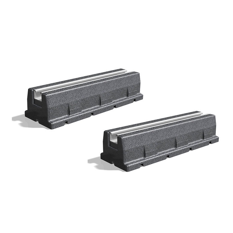 ARTIPLASTIC 1006 SGN Coppia Supporti A Pavimento In Gomma Per Unità Esterne - L 1000 X P 160 X H