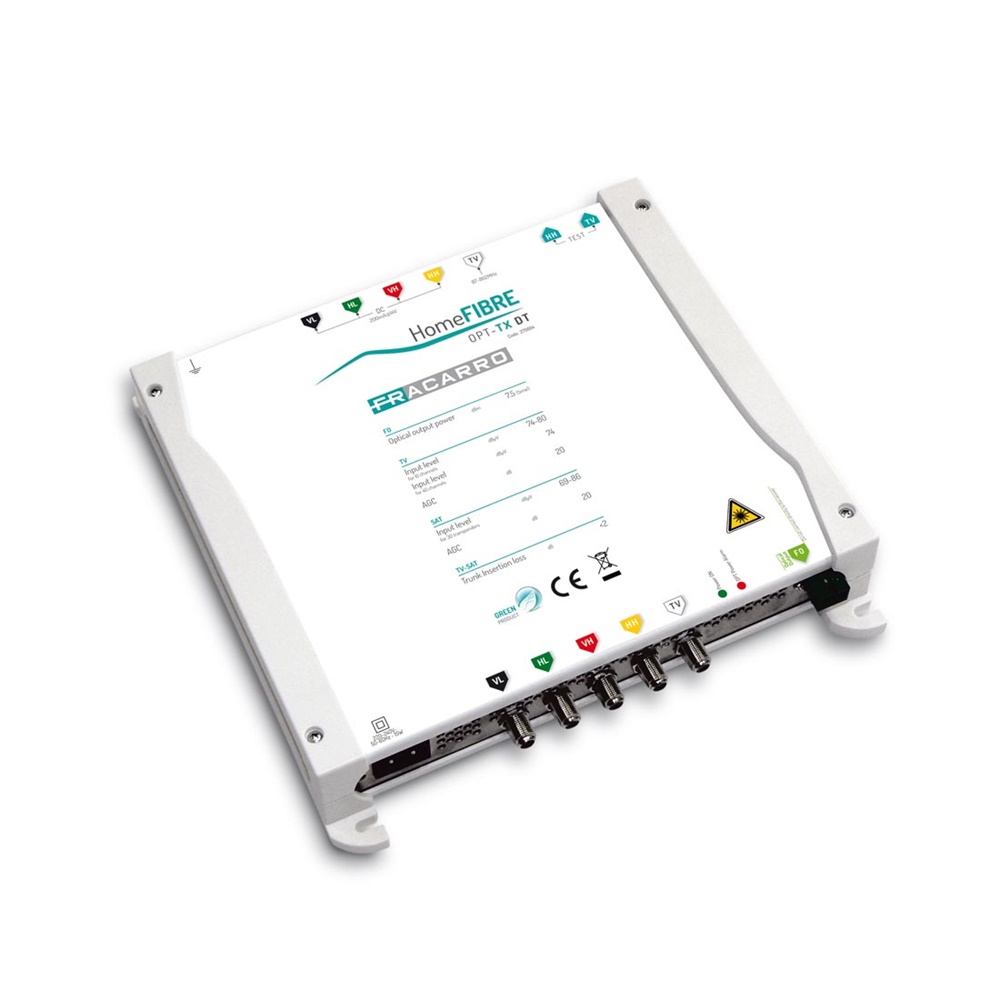 Trasmettitore ottico indoor CWDM 4 satelliti fibra singola