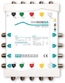 SWI508SA MSW CASC 5IN 8OUT SAT AD          