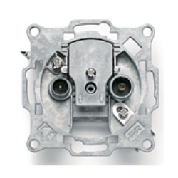 Presa rotonda 6dB 2 uscite TV/Sat incasso VDI residenziale