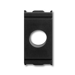 Adattatore singolo nero compatibile Idea® Vimar® installazioni civili residenziali
