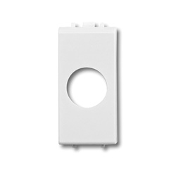 Adattatore elettrico singolo bianco compatibile Livinglight BTicino installazioni civili residenziali