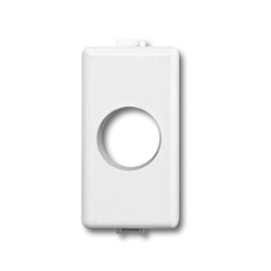 Adattatore singolo BT-MAT bianco per installazione civile residenziale