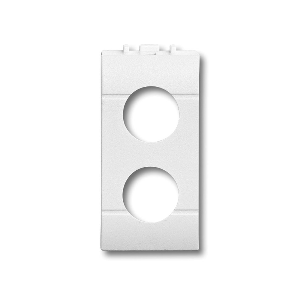 Adattatore Livinglight 2 fori bianco installazione civile residenziale