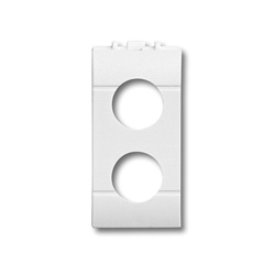 Adattatore Livinglight 2 fori bianco installazione civile residenziale