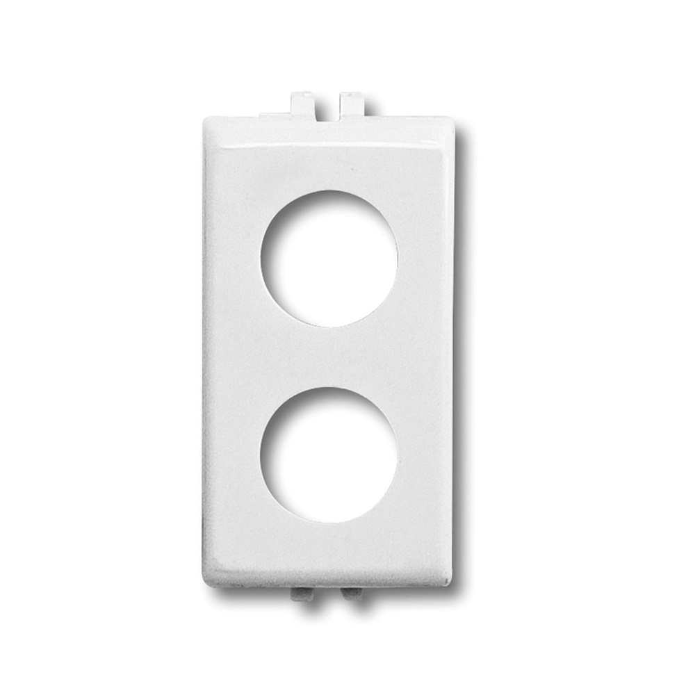 Adattatore prese Demix 2 uscite bianco per impianti residenziali