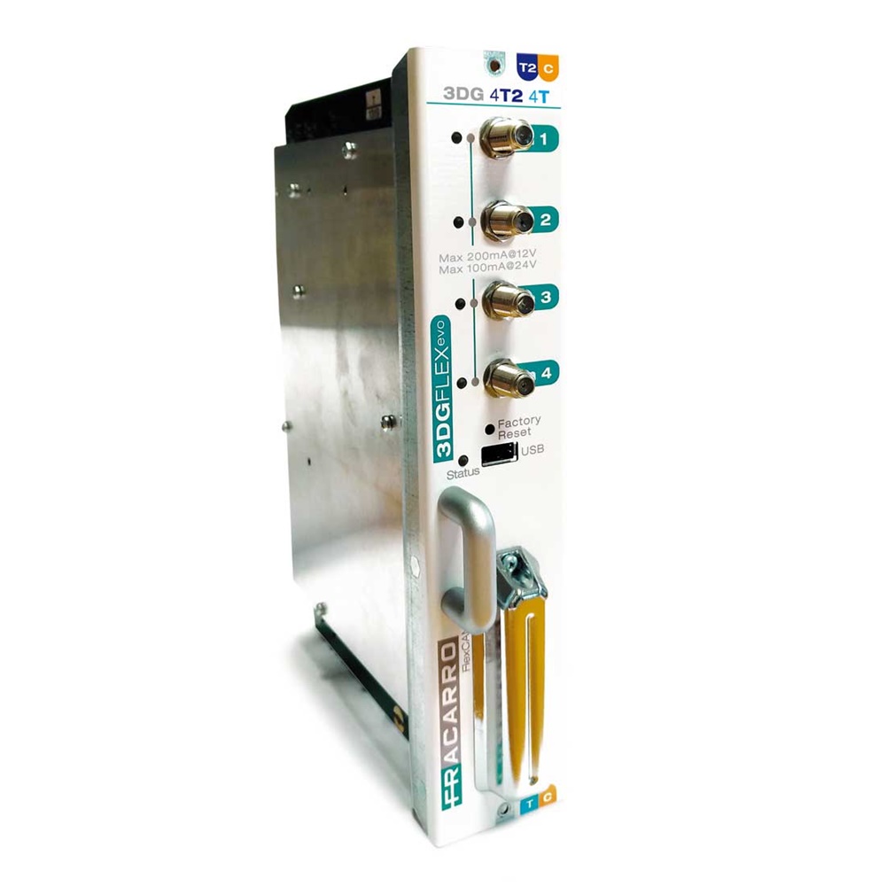 Trasmodulatore DVB-T2/T DVB-C 4 ingressi flessibile VDI Residenziale