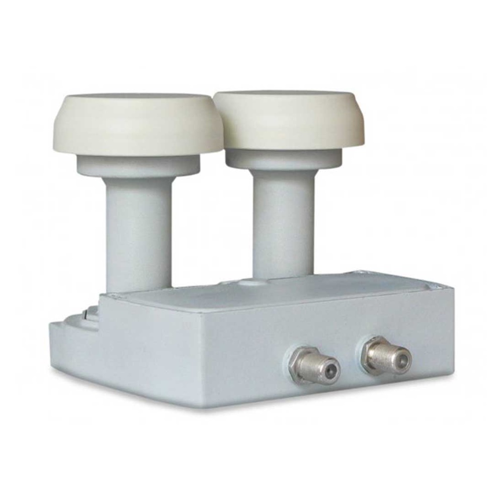 LNB monoblocco twin 6° universale LTE per impianti satellitari esterni
