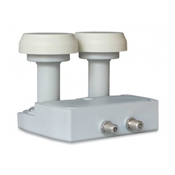 LNB monoblocco twin 6° universale LTE per impianti satellitari esterni