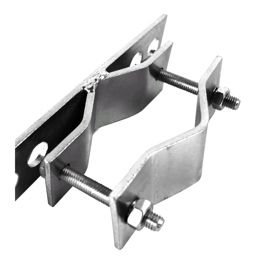 Supporto zincato a parete 170x40x4 mm per impianti elettrici
