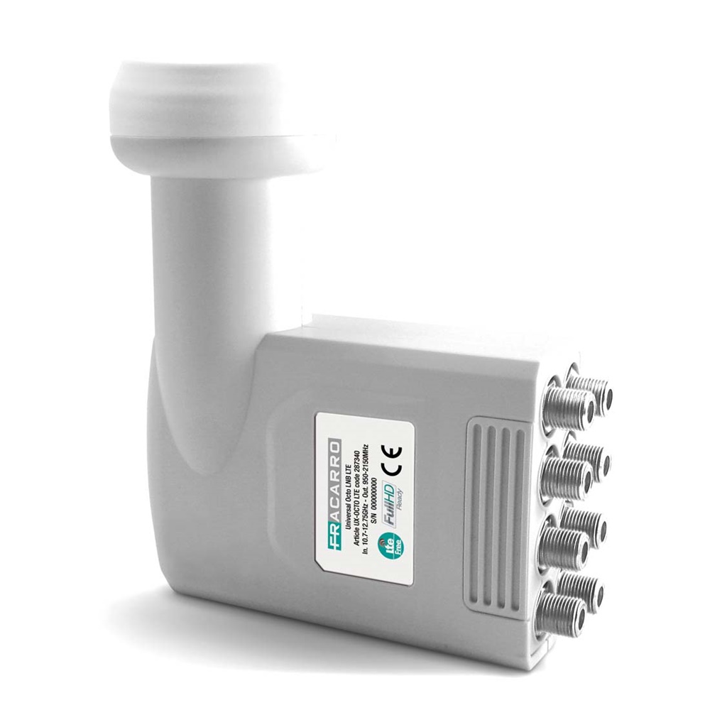 LNB Octo universale 8 uscite filtro LTE per impianti TV SAT residenziali