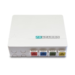 Scatola terminazione ottica 4 bussole SC/APC appartamento DIN