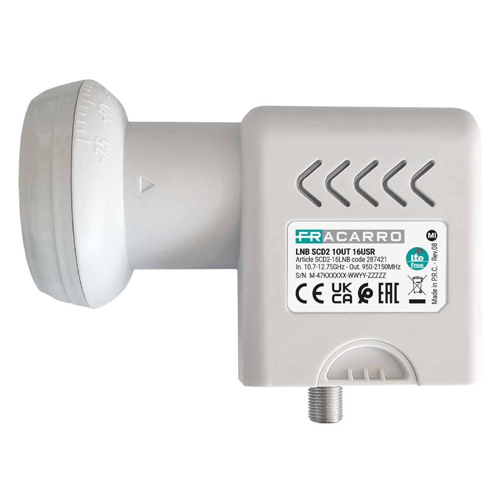 LNB SCD2 1OUT 16USR per impianti satellitari residenziali