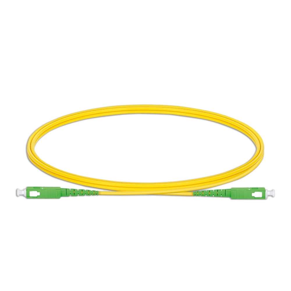 Bretella fibra ottica monomodale 2m APC-APC per rete telecomunicazioni