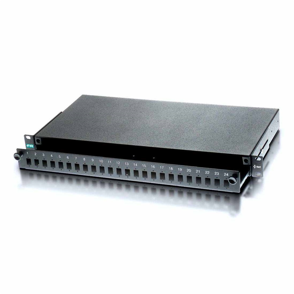Cassetto portagiunzioni ottico 24 connessioni SC/APC rack 19 acciaio