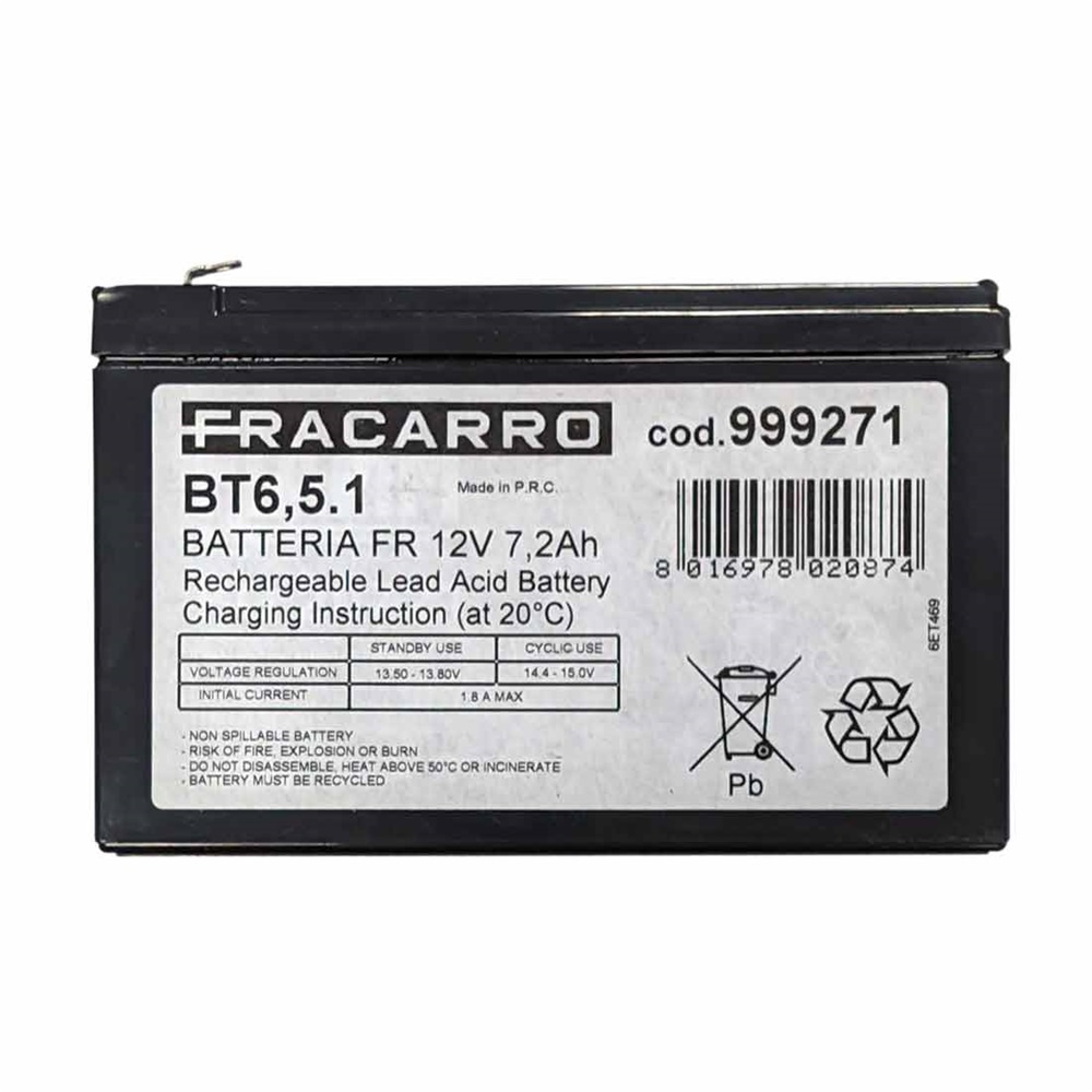 BT6,5.1 BATT.FR 12V 7,2AH