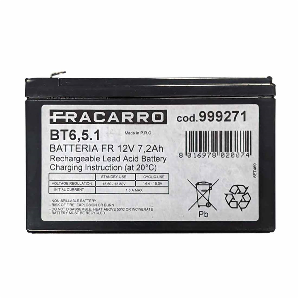 Batteria ermetica 12V 7Ah per sistemi sicurezza