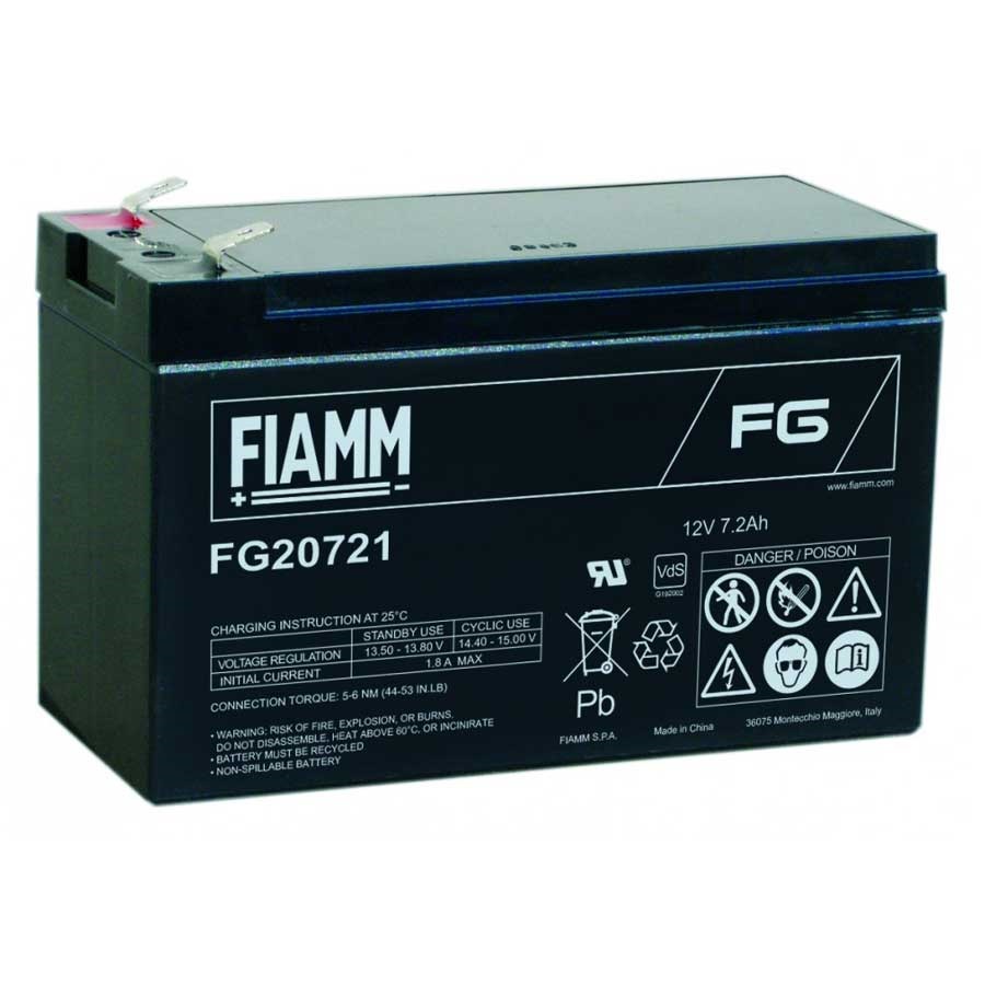 Batteria Fiamm 7,2Ah 12V