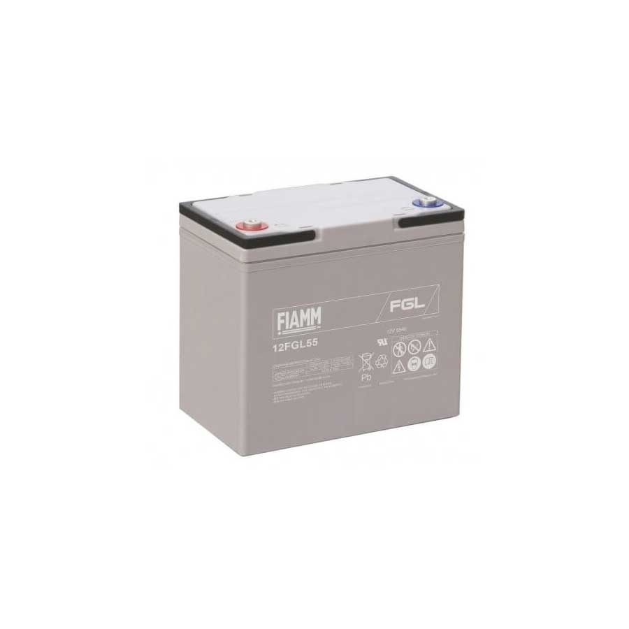 Batteria 12V 55Ah Long Life VRLA AGM per sistemi sicurezza