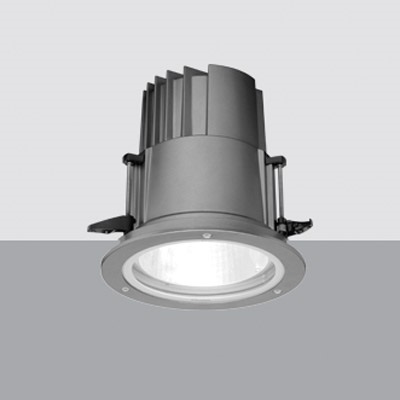 Incasso a soffitto IP66, corpo grande, Led COB Neutral White, Ottica Flood fissa