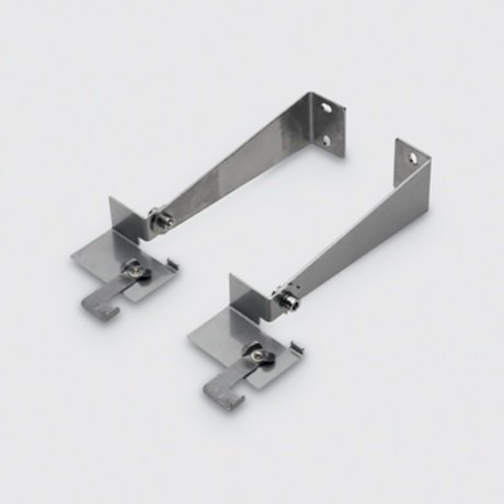 Bracci in acciaio inox, orientabili ±90° L=310mmm, per applicazione parete o soffitto