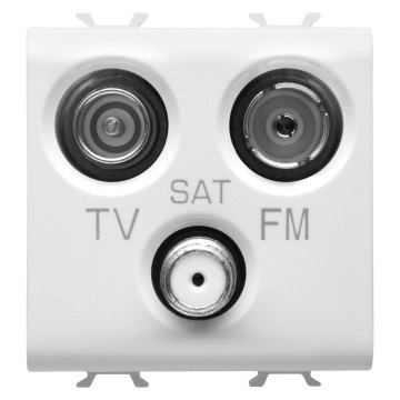 PRESA TV+FM+SAT 2M BIANCO