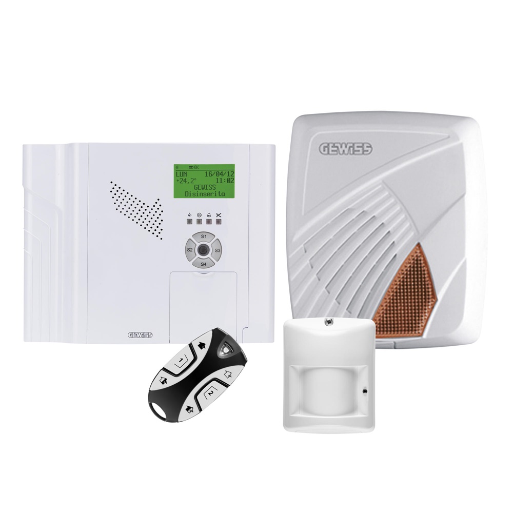 Sistema antintrusione Chorus misto filare/radiofrequenza con sensori IR+MW per abitazione integrabile KNX