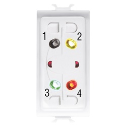 Inseritore parzializzatore antintrusione filare per sistemi sicurezza abitazione