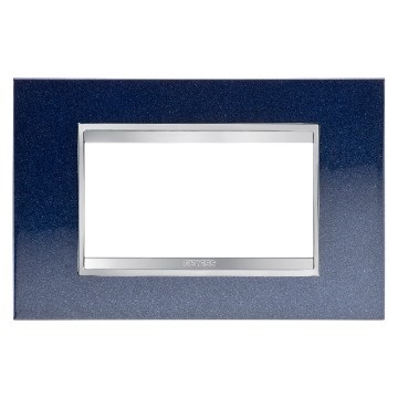 PLACCA LUX 4P METAL.BLU CHIC