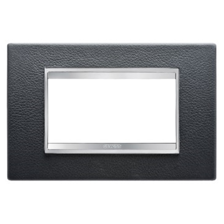 PLACCA LUX 4P PELLE NERO