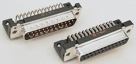 Connettore D-Sub per PCB Harting femmina angolo retto 15 vie passo 2.74mm