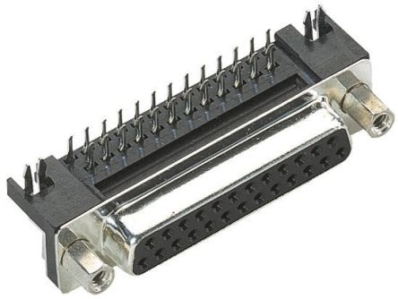 Connettore D-Sub per PCB Harting femmina angolo retto 15 vie passo 2.77mm