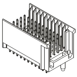 Connettore backplane Harting serie har-bus HM maschio Diritta 55 vie 5 file 