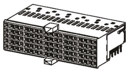 Connettore backplane Harting serie har-bus HM femmina angolo retto 125 vie 