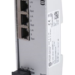 Switch Ethernet Harting 3 porte RJ45 10 Mbit/s 100 Mbit/s montaggio Guida DIN