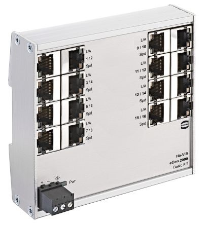 Switch Ethernet non gestito Harting 16 porte RJ45 10/100Mbit/s