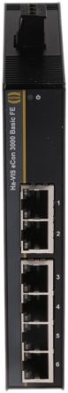 Switch Ethernet Harting 6 porte RJ45 10 Mbit/s 100 Mbit/s montaggio Guida DIN