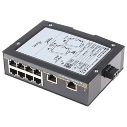 Switch Ethernet Harting 10 porte RJ45 10 Mbit/s 100 Mbit/s montaggio Guida DIN