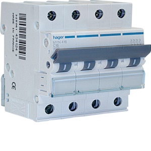 INTERR. AUTOM.4P 16A 4.5KA C 4M