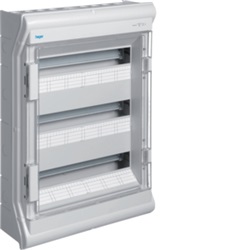 Scatola elettrica da parete VECTOR IP65 3 moduli 18 unità porta trasparente per ambienti industriali