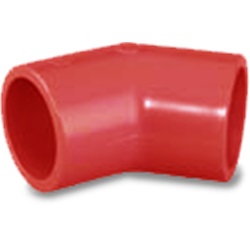 RACCORDO AD ANGOLO 45  IN ABS TUBAZ