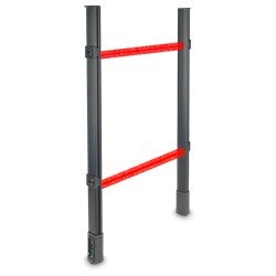 Barriera IR 2 raggi portata 6-12 m IP55/IP53 12 V protezione antintrusione