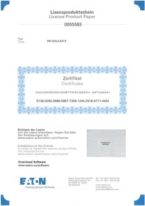 Licenza SW-GALILEO-S software HMI