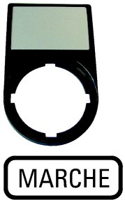 Portaetichette completo 30x50 per apparecchi comando segnalazione modulari RMQ-Titan