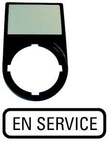 Portaetichette completo 30x50 mm per apparecchi comando segnalazione modulari RMQ-Titan