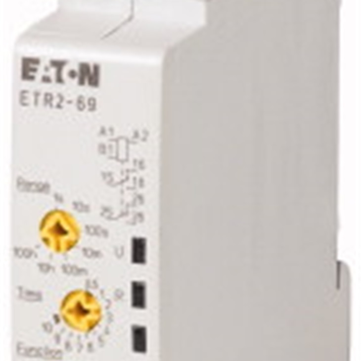 Temporizzatore elettronico multifunzione ETR2 17,5mm 0,05s-100h 1 contatto scambio regolabile uso industriale